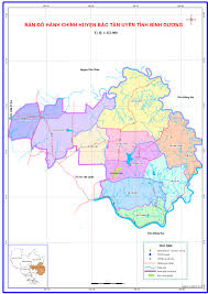 Bản đồ Hành chính Huyện Bắc Tân Uyên